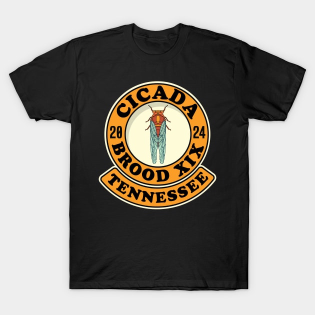 Cicada Brood XIX Tennessee T-Shirt by Huhnerdieb Apparel